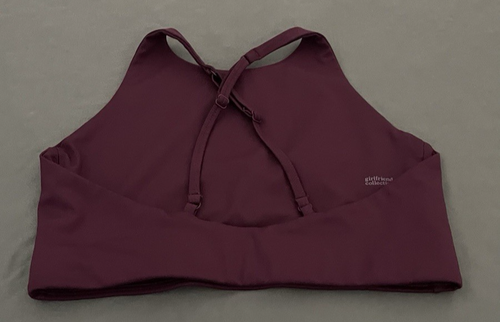 Girlfriend Collective Athletic Topanga Sports Halter Bra top Purple Size Medium - Picture 6 of 11