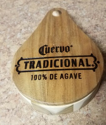 Cuervo Tradicional Margarita Salt & Sugar Glass Rimmer Wooden Box 100% De Agave