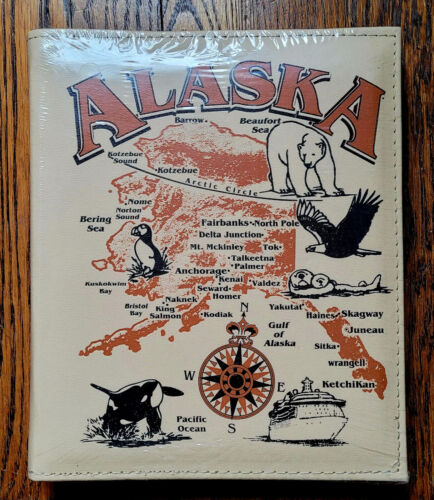 Alaska Photo Album - Map Travel Cruise Trip Vacation Picture Book, NEW & SEALED! - Afbeelding 1 van 5