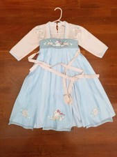 Girl Toddler Hanfu Dress Chinese Traditional Soft Tulle Dress 100cm 3/4T 