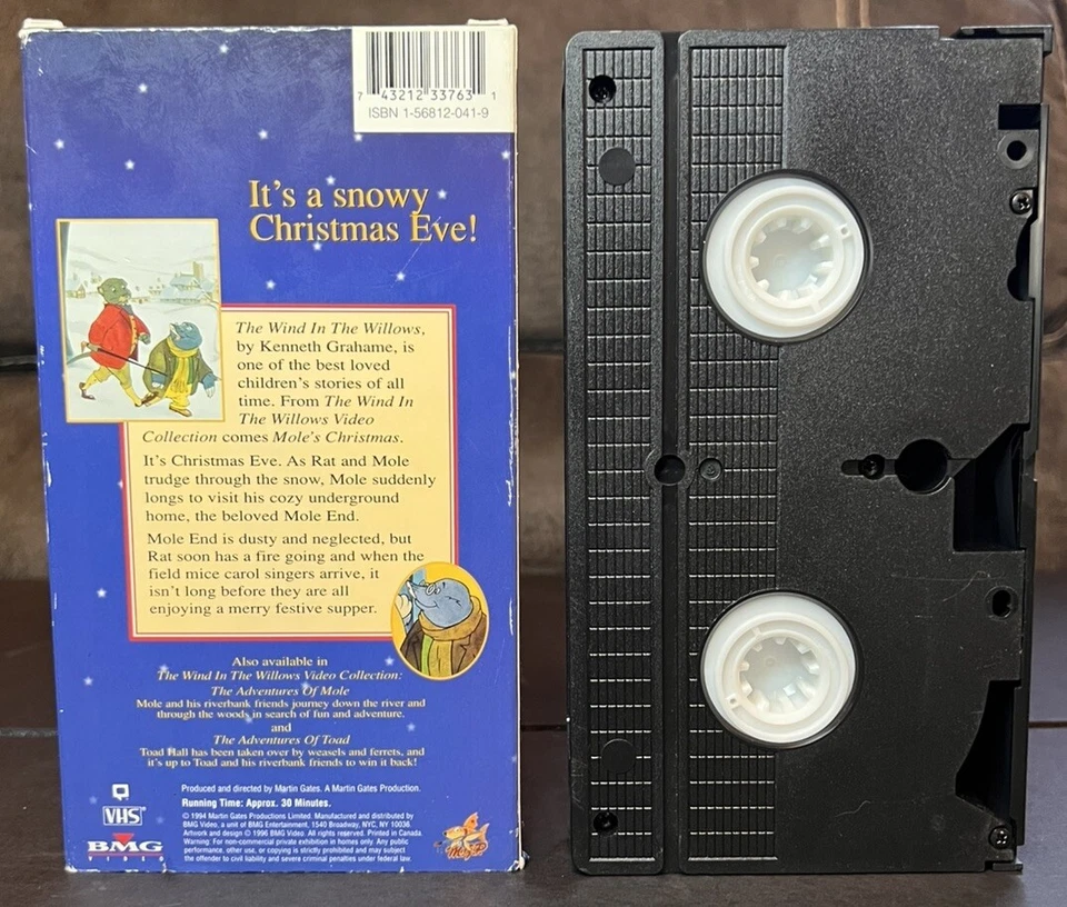 The Moles Christmas (VHS, 1996) Wind in the Willows Collection Kids Family Works Foto 2 de 4