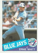 FREE SHIPPING-MINT-1985 (BLUE JAYS) Topps #128 Ernie Whitt