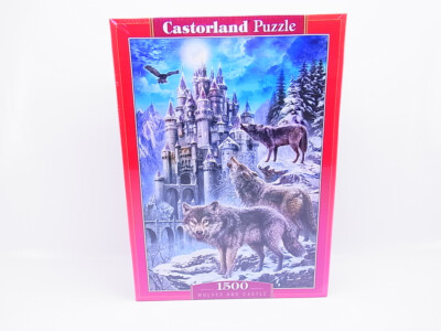 Castorland Puzzle C-151141-2 Wölfe Vollmond Schloss 1500 Teile NEU OVP #14489