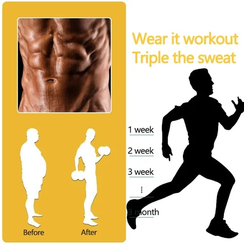 Männer Schweiß Sauna Neopren Taillentrainer Gewichtsverlust Korsett Taillen Body Shaper - Bild 10 von 31
