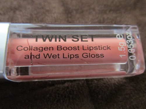 Skinn Cosmetics Twin Set Collagen Boost Lipstick and Wet Lips Gloss - Picture 2 of 9