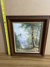 Roger Brown quadro olio originale su tela firmato cornice originale 35x30 cm