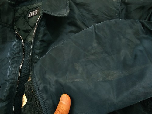 HOT Men's SCHOTT FLYER'S CWU-R BOMBER MILITARY FLIGHT 2P zip LINED TEAL Jacket L - Picture 12 of 17