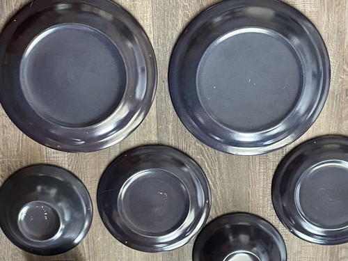 Vintage 12 pc Dinnerware Set Ekco Stoneware MCM Mid Century Dishes BEAUTIFUL - Picture 10 of 20