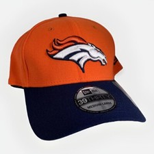 Denver Broncos New Era NFL Team Classic 39THIRTY Flex Hat Orange/Blue Size M/L