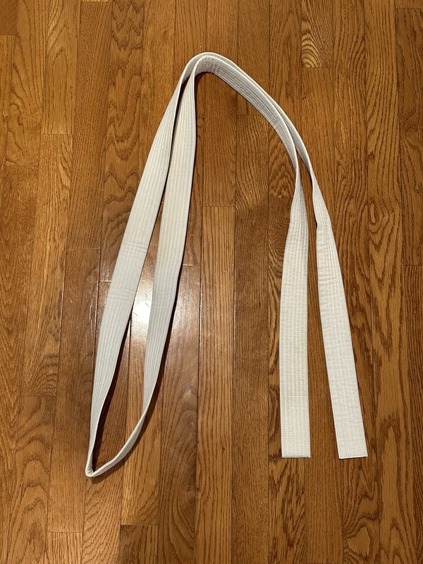 White Jui Jitsu Belt 