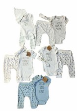 NWT RAE DUNN Baby Boy or Girl 3PK Bodysuits, 3PC Layettes, or Romper Sets 3M-9M