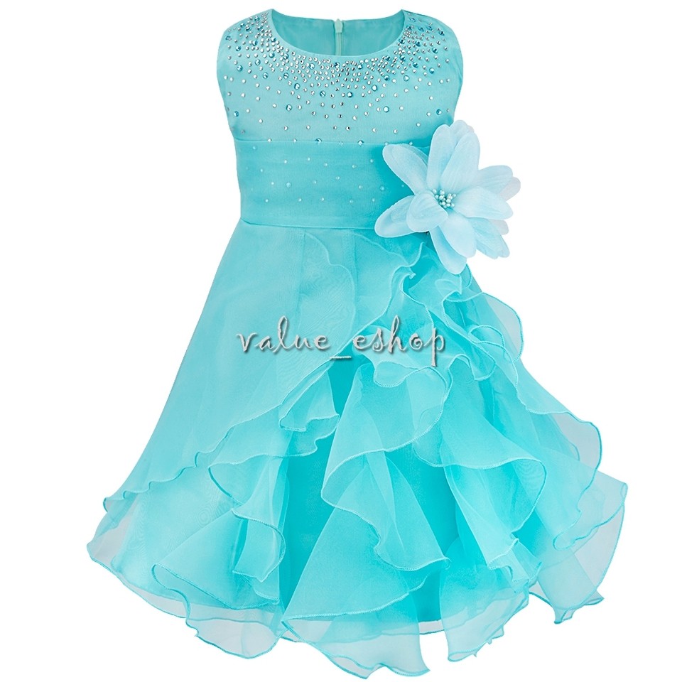 Baby Flower Girl Princess Dress Kids Party Wedding Bridesmaid Tulle