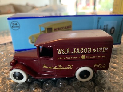 RARE MINIATURE MODELS 34 SERIES JACOBS BISCUITS MORRIS COMMERCIAL VAN 34j  METAL
