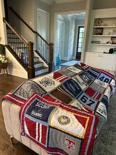 Pottery Barn Twin QUILT SET Sports Football Soccer Baseball W/sham Comforter Set