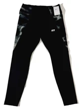 NEW Women's Nike One Icon Clash Dri-FIT Mid-Rise Training Tights DQ6713 010 Lrg