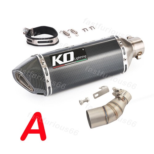 Slip-on For CF-moto Papio 125 2023 Exhaust Mid Link Pipe Muffler Tips Silencer - Picture 4 of 12