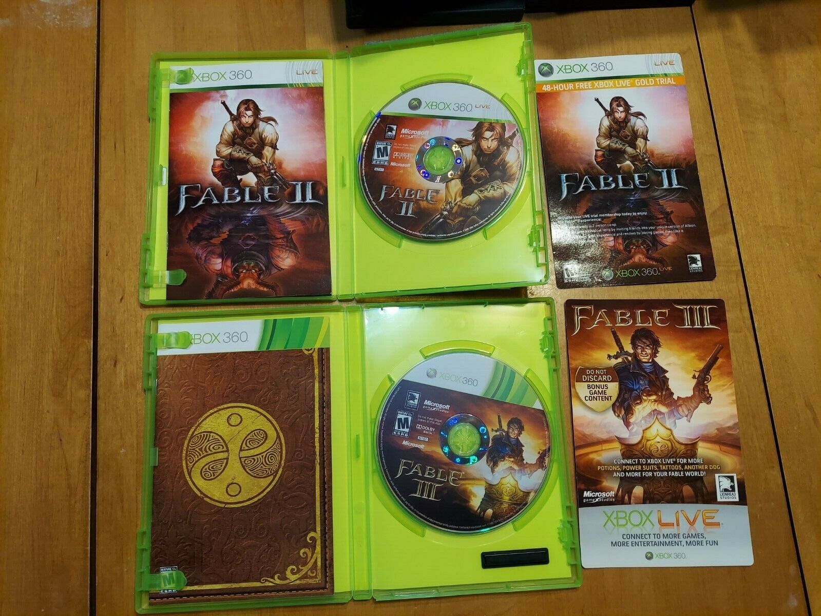 Awesome Xbox 360 game Lot Fable II & III Both Complete VG/EXE Condition