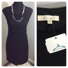 NWT Vestique Black Little Black Dress Body Con S