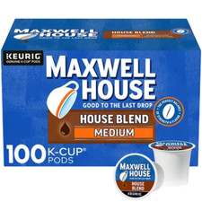 Maxwell House Medium Roast K-Cup Coffee Pods, House Blend 100 Ct. 