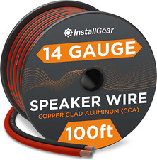 14 Gauge Speaker Wire Cable 100 Foot - 14 Gauge Wire True Spec and Soft Touch