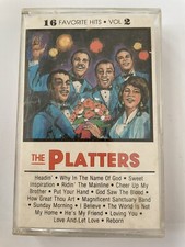 The Platters: 16 Greatest Hits, Vol.2-- CASSETTE tape in GREAT condition--RARE 
