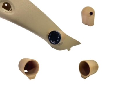 Universal 52mm 2'' Single Gauge Pod Dash / Pillar Mount Holder Meter Beige-Tan