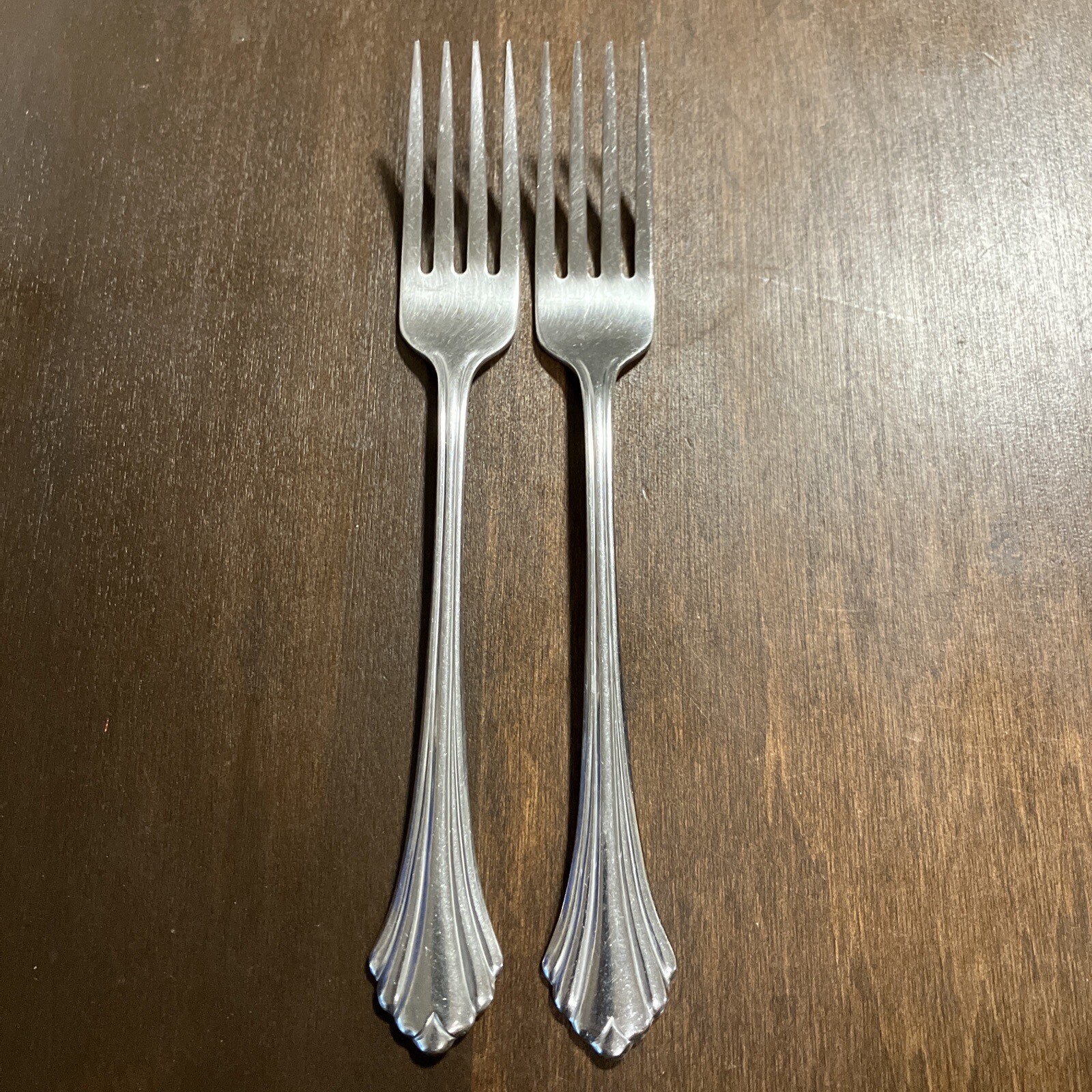 "BANCROFT” Oneida USA Stainless 2 Dinner Forks 7 3/8” eBay