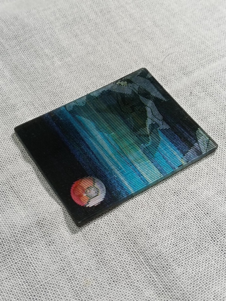 Onix Pokemon Japanese Meiji Super Change Card 3D Lenticular B4806