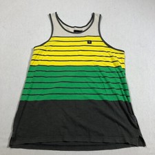 RIP CURL Men Size Medium Multicolor Striped Sea Port Sleeveless Tank D5