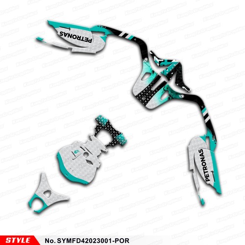 Pegatina de vinilo personalizada para motocicleta para SYM FIDDLE4 2020 2021 2022 2023 - Imagen 8 de 17