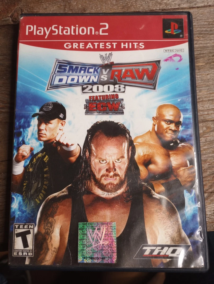 Wwe best sale 2008 ps2