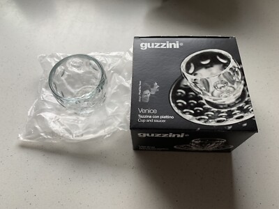 2 Guzzini Venice Espressotasse mIt Teller, Neu, unbenutzt