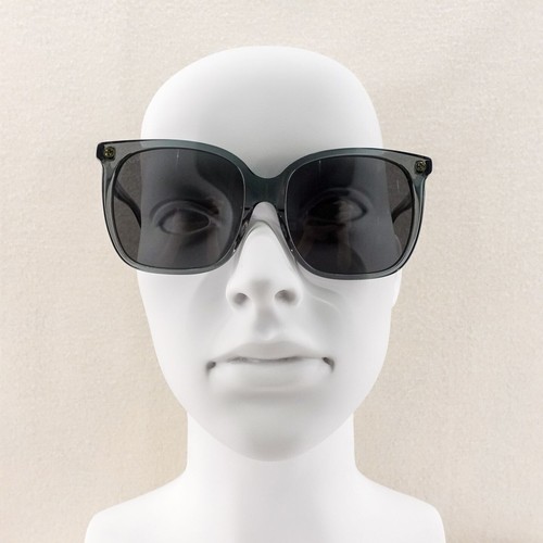 Gucci GG0022 Oversized Acetate Sunglasses Gray OS - Picture 10 of 12