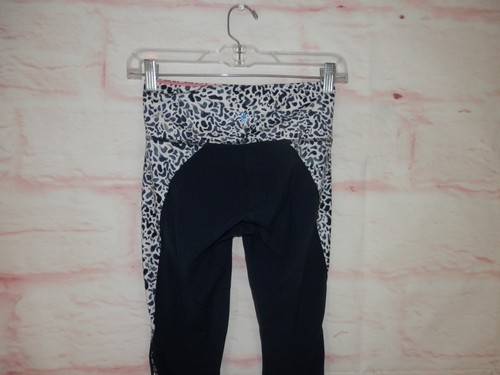 Athleta Girls Size XS Colorblock Animal Print Stripe Solid Athletic Legging 4626 - Picture 5 of 11
