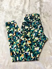 NWOT SWEAT BETTY Power Sz XS 0-2  7/8 Green Speed Geo Workout Leggings
