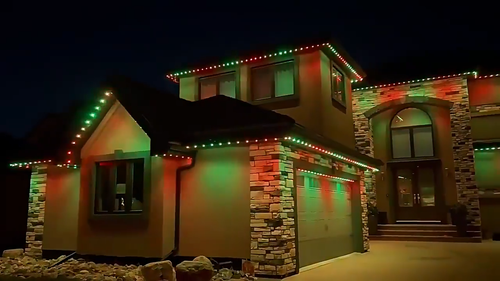 Permanent Outdoor Lights Waterproof IP67 RGB Bluetooth APP, Remote,Decor,House - Video 1 of 1