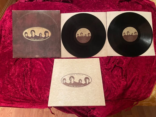 THE BEATLES Love Songs VG++ '77 Capitol SKBL11711 2LP Textured 1ST! w Booklet!