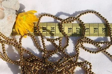 3mm Non Magnetic Hematite Color Golden Plated Round Beads/136pc