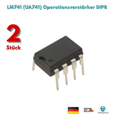 2 Stück LM741CN (µA741 - UA741) Operationsverstärker - DIP8- LM741