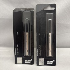 2 Pack - MontBlanc Ballpoint Pen Refill Fine Point Mystery Black -Made n Germany