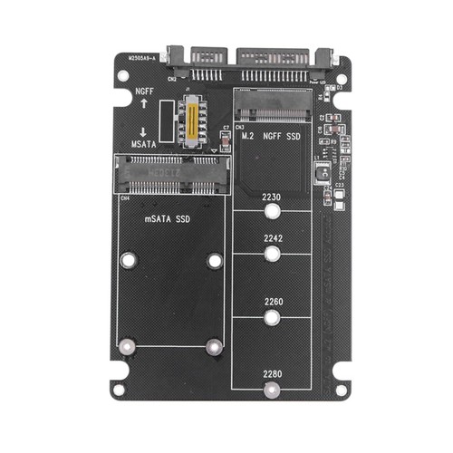 1PCS Adapter Card 2 in 1 Converter Supports both M.2 NGFF and MSATA SSDs - Afbeelding 7 van 16
