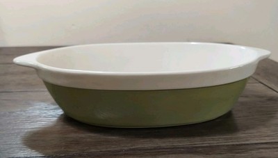 Nantucket Home Pottery Green W White Vegetable Serving Bowl