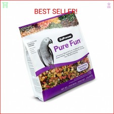 ZuPreem Pure Fun Bird Food, Parrot, Conure, Caique, African Grey, Eclectus, Smal