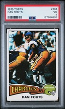 1975 TOPPS #367 DAN FOUTS PSA 3