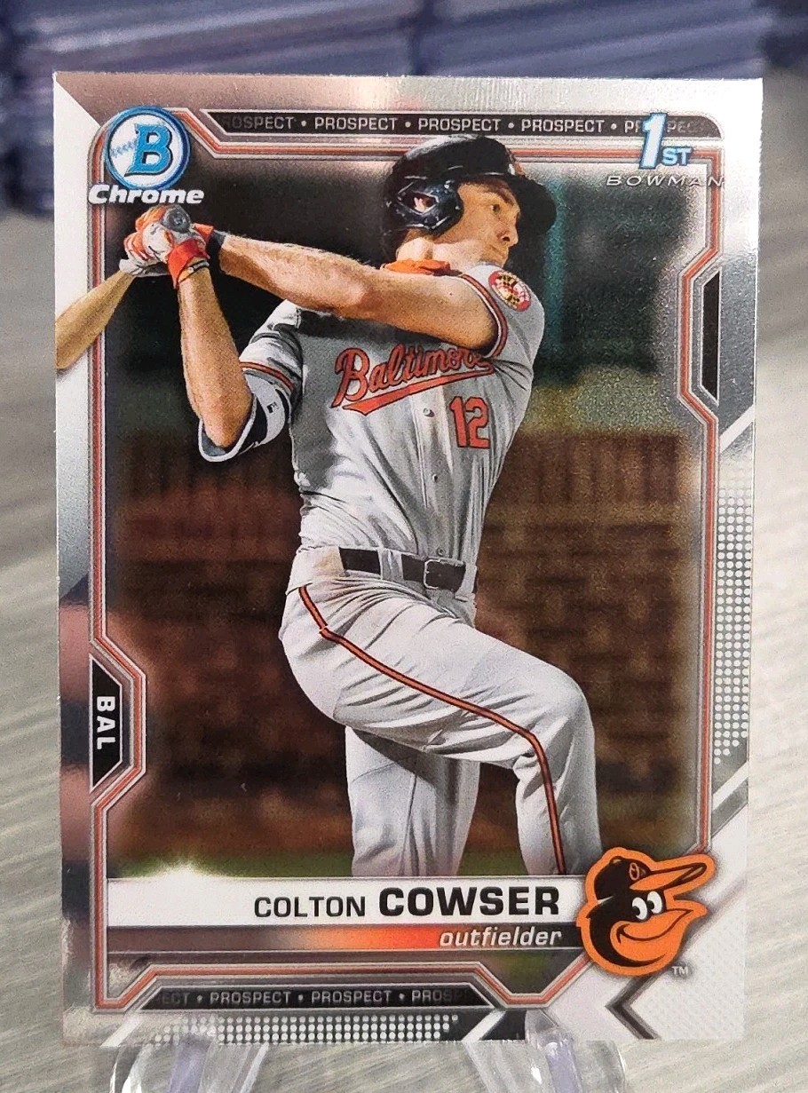 Colton Cowser 2021 Bowman Draft Chrome 1st Bowman #BDC-166 Baltimore Orioles