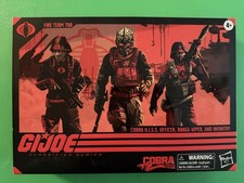 GI JOE CLASSIFIED 110 COBRA HISS TANK FIRE TEAM 788 FIGURE 3-PACK NEW & SEALED