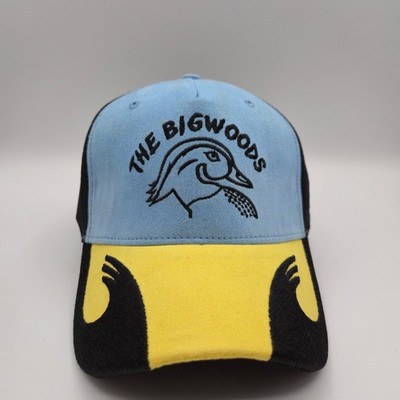 THE BIGWOODS Duck Logo Two-Tone Yellow Blue Black Adjustable Hat MOUNTAIN LAKES