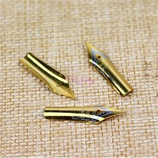 5Pcs Gold Fountain Pen Nibs Universal Medium Size Replacement Nibs Practical