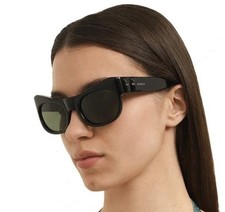 New Unisex Gucci GG0870S Black Cat Eye Sunglasses