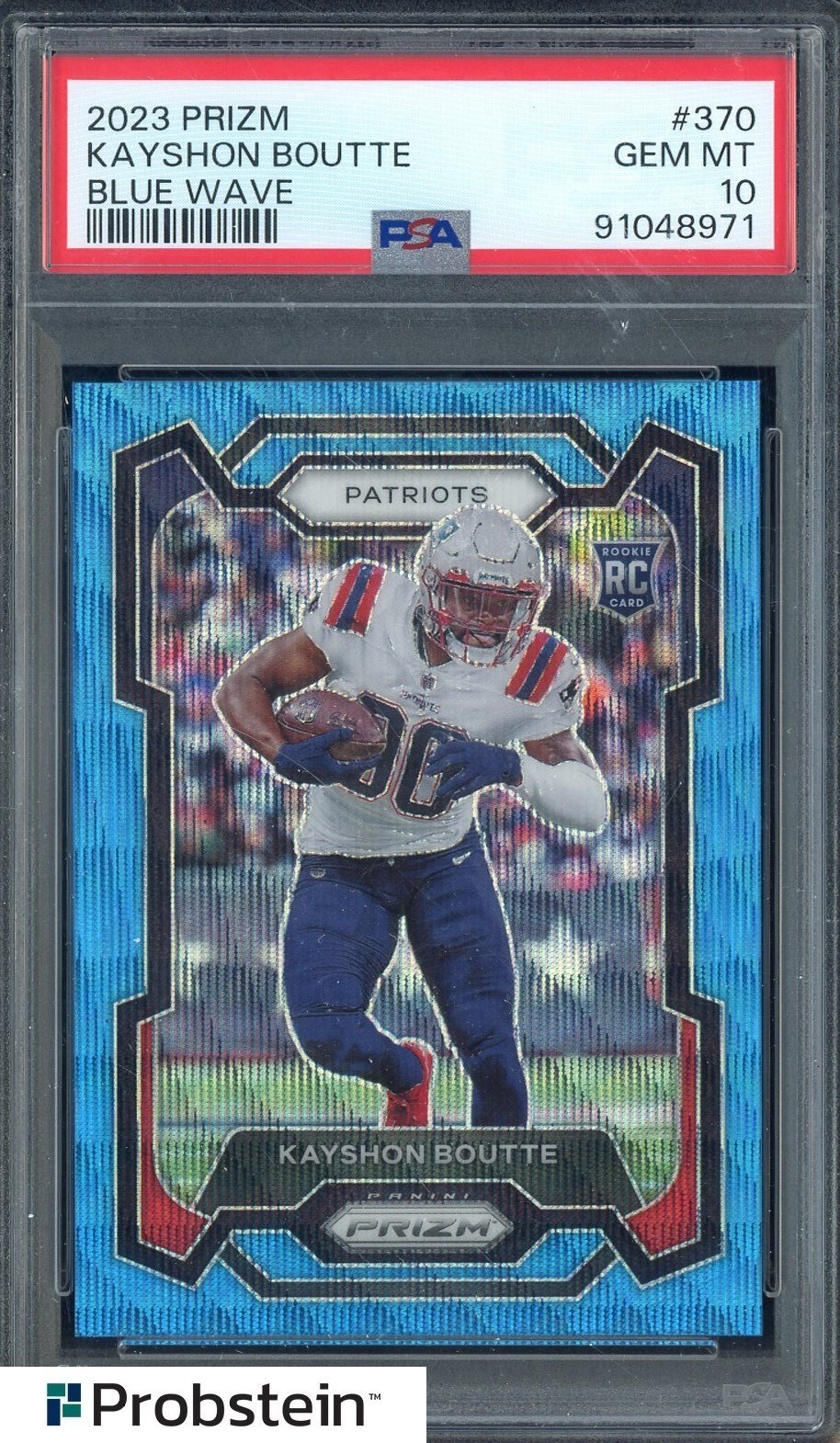 Kayshon Boutte Panini Prizm #370 Blue Wave